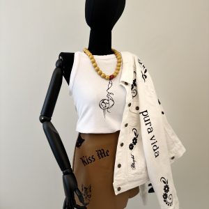 PURA VIDA white jeans jacket